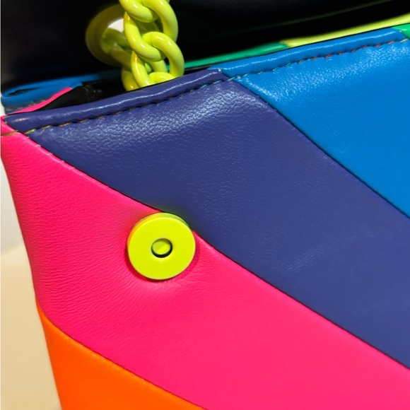 Kurt Geiger The Brixton Neon Rainbow Shoulder Bag - Picture 9 of 14